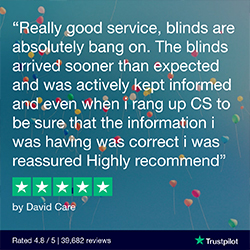 An example of one our our fantastic reviews shown on a balloon background