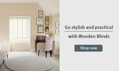 wooden blinds image 