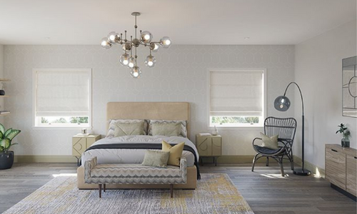 roman blinds bedroom