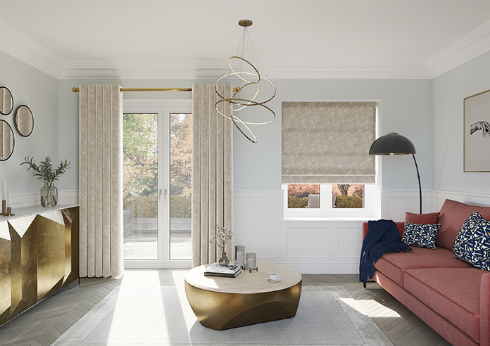 curtains in living room 