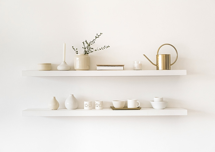 An image of minimalistic shelving