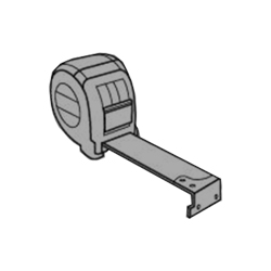 a metal measuring tape icon