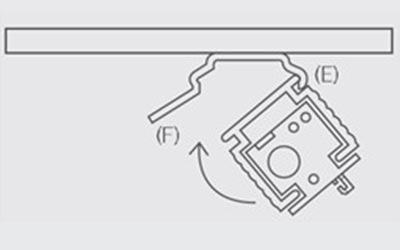 a graphic showing how to fix a vertical blind