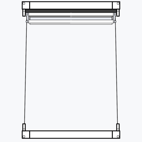 A fitting graphic for a ultra blackout blind