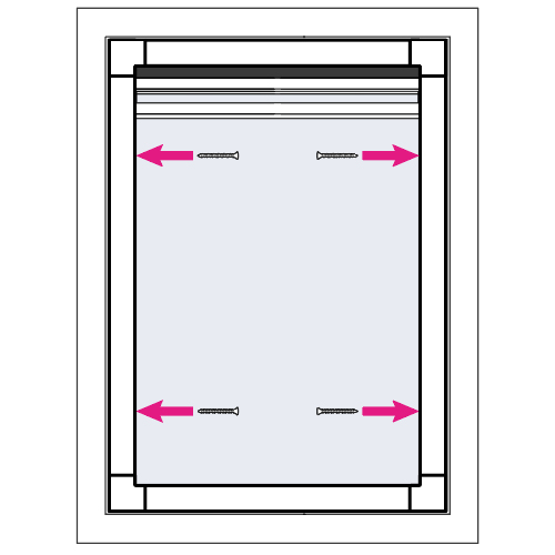 A fitting graphic for a ultra blackout blind
