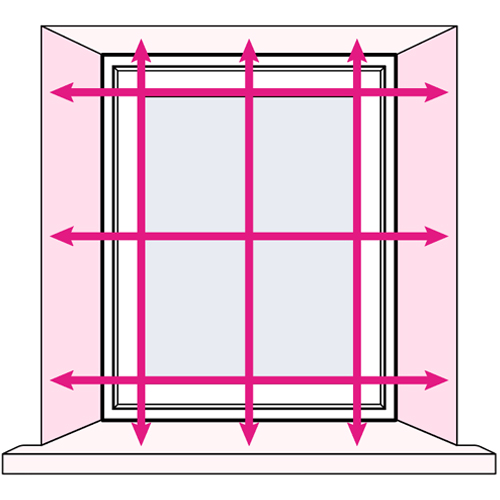Ultra blackout measuring graphic Ultra blackout measuring graphic